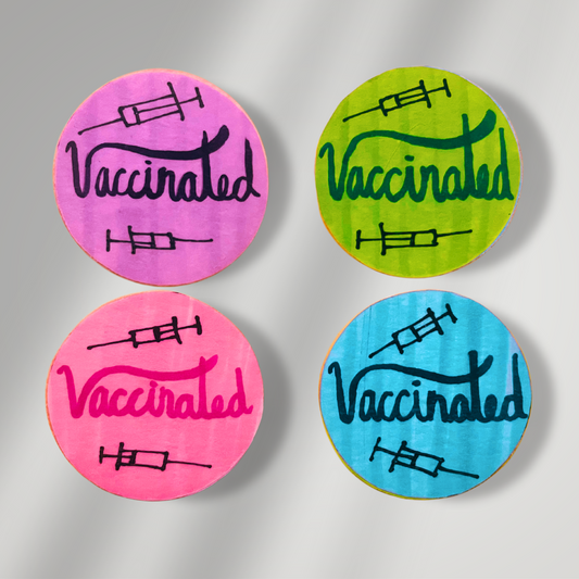 Vaccinated Button